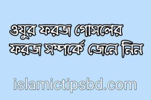 ওযুর ফরজ গোসলের ফরজ কয়টি