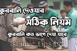 কুরবানী দেওয়ার নিয়ম ও পদ্ধতি
